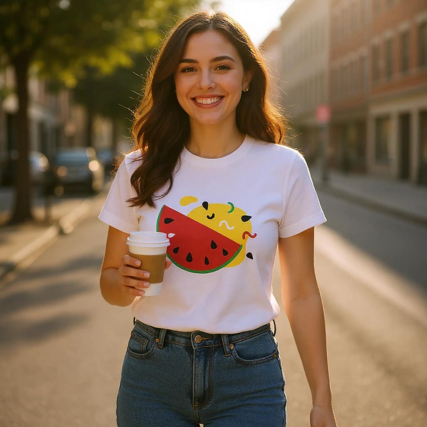 Premium Kids Crewneck T-shirt White