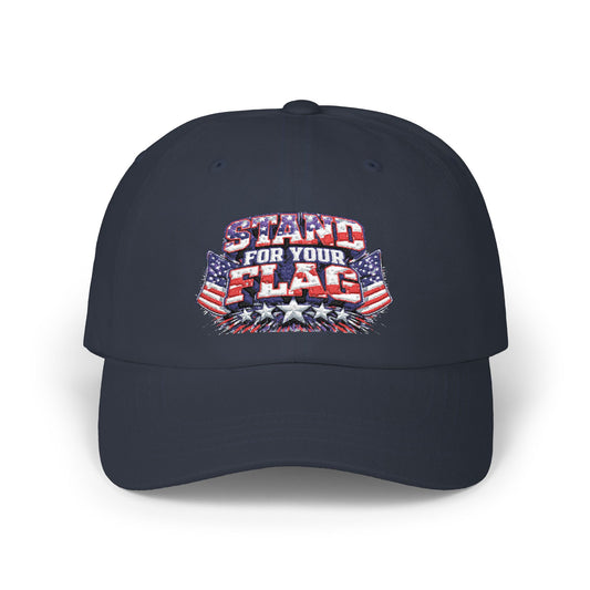 Dad Cap - 'Stand For Your Flag' Patriotic American Flag Baseball Hat