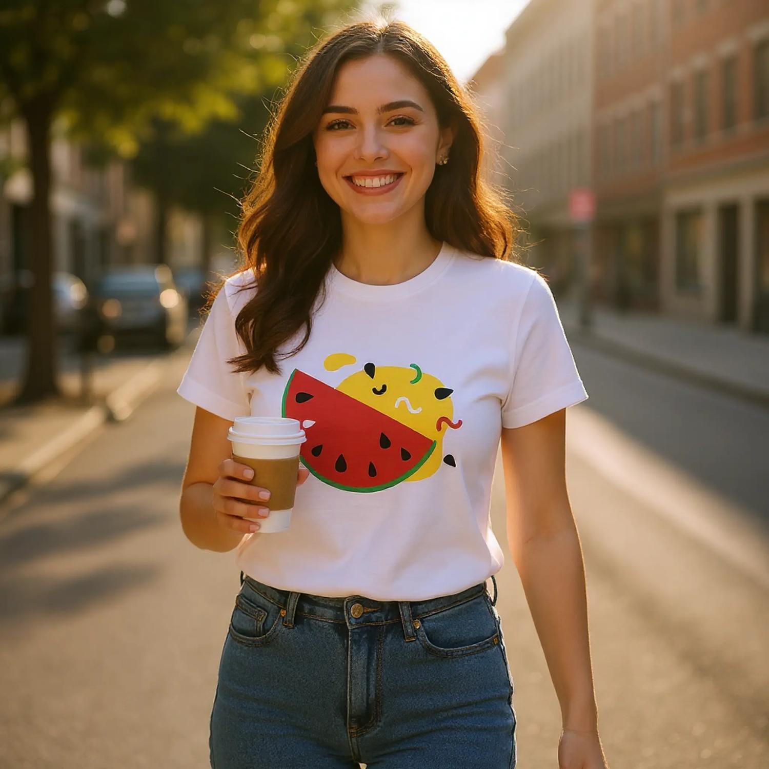 Premium Kids Crewneck T-shirt White