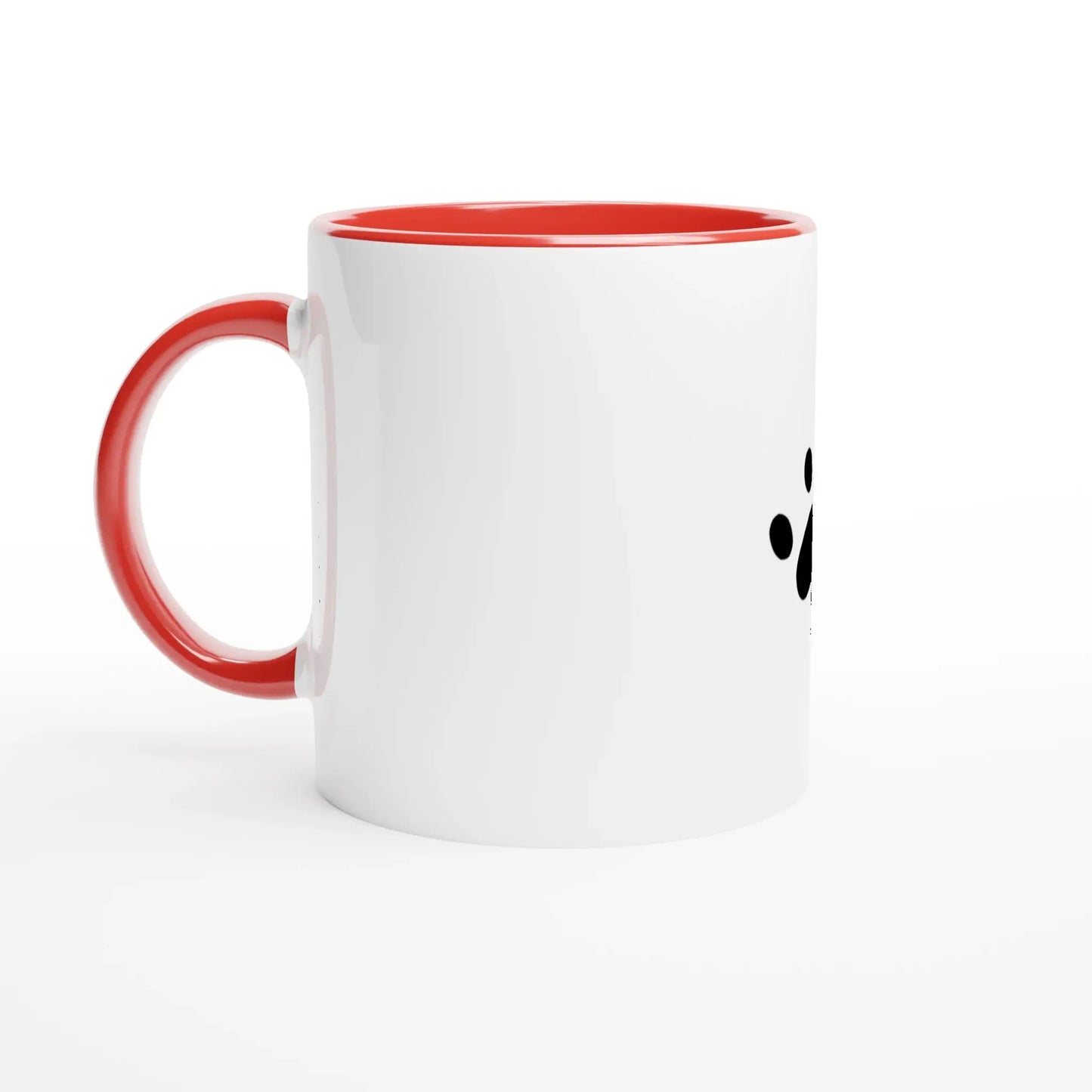 White 11oz Ceramic Mug with Color Inside