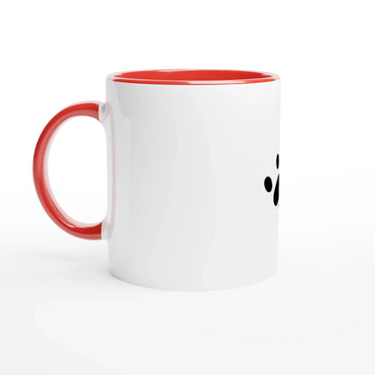 White 11oz Ceramic Mug with Color Inside