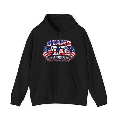  Stand For Your Flag Hoodie — Patriotic American Flag Sweatshirt Stand For Your Flag Hoodie — Patriotic American Flag Sweatshirt