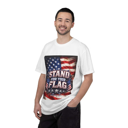 Stand For Your Flag T-Shirt — Patriotic American Flag Tee for Veterans & 4th of July