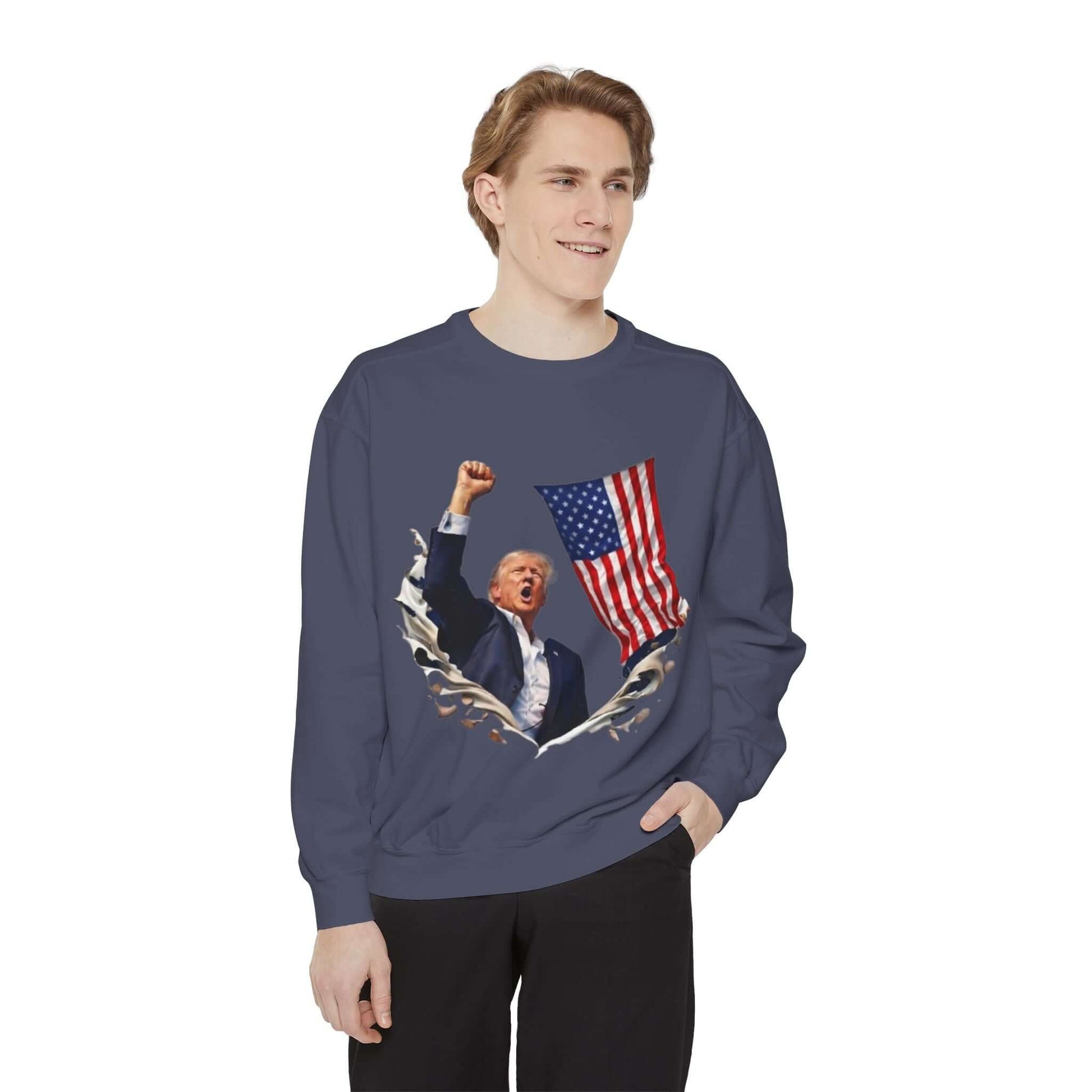 Patriotic Leader Flag Sweatshirt