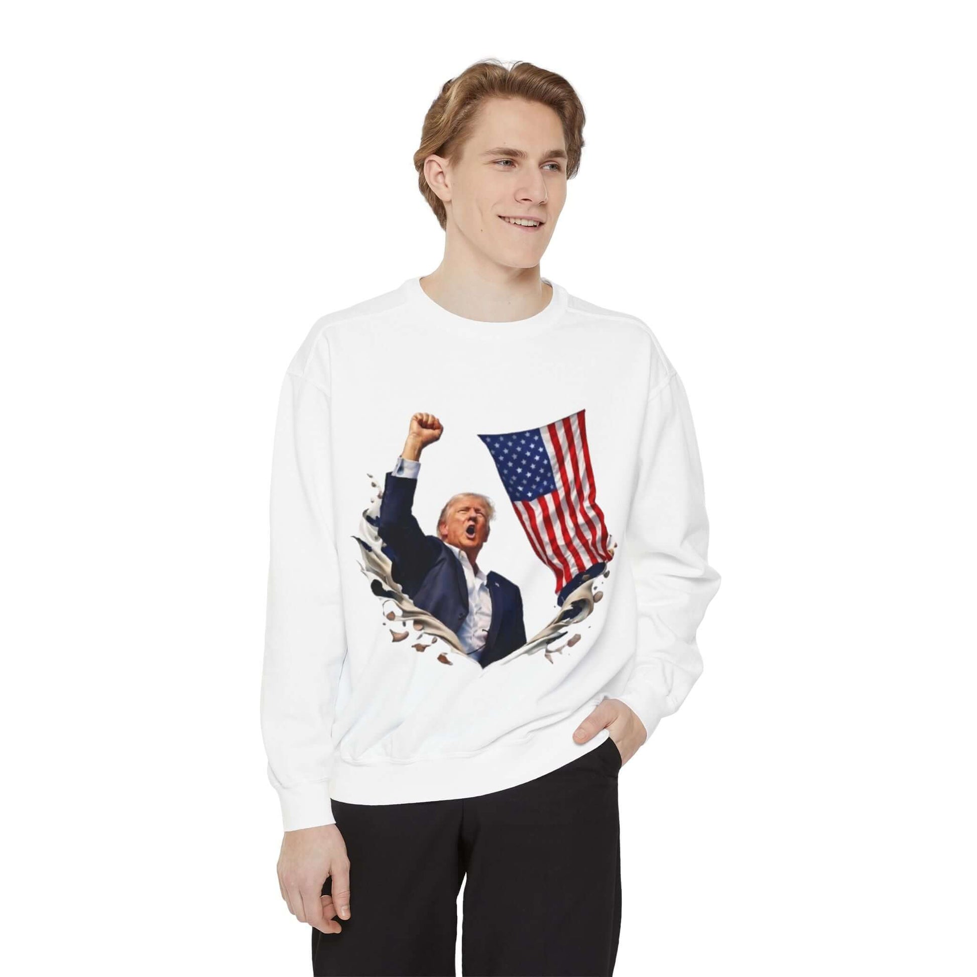 Patriotic Leader Flag Sweatshirt