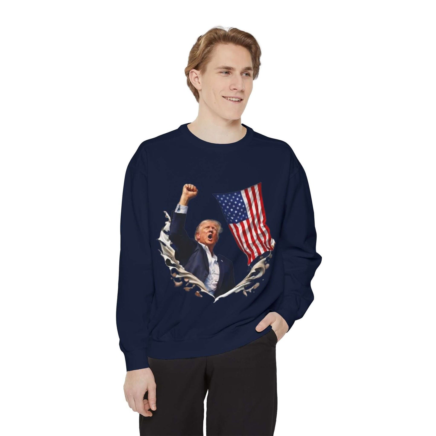 Patriotic Leader Flag Sweatshirt