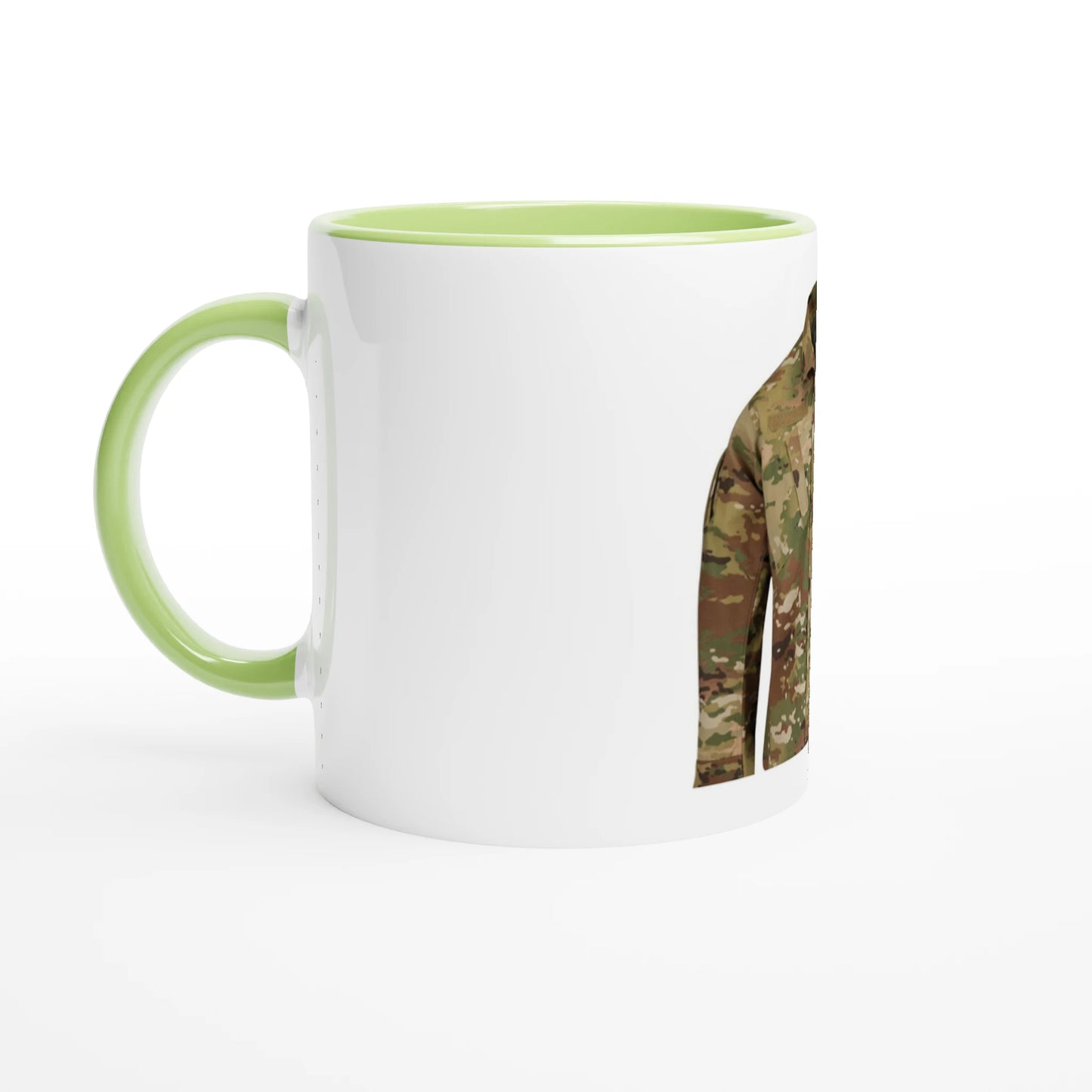 White 11oz Ceramic Mug with Color Inside