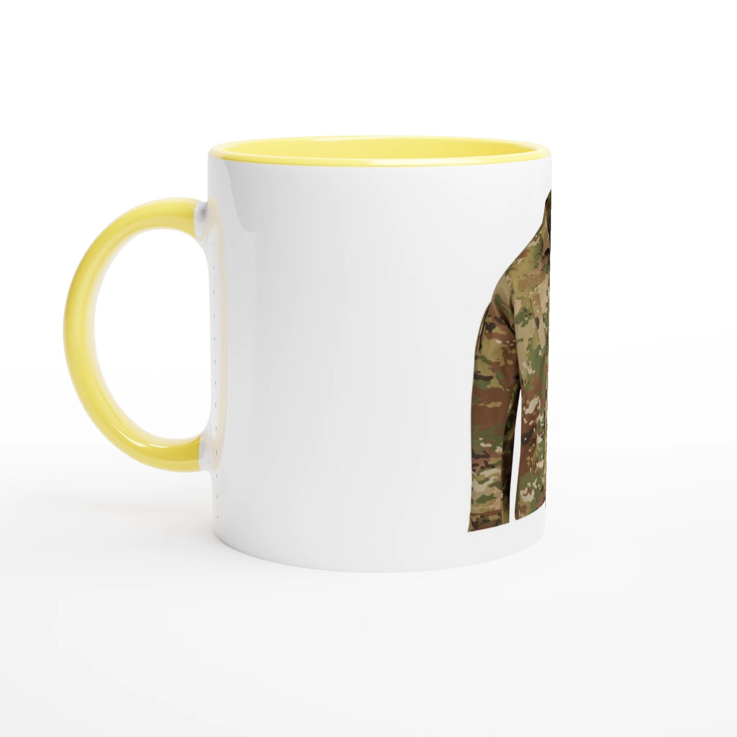 White 11oz Ceramic Mug with Color Inside