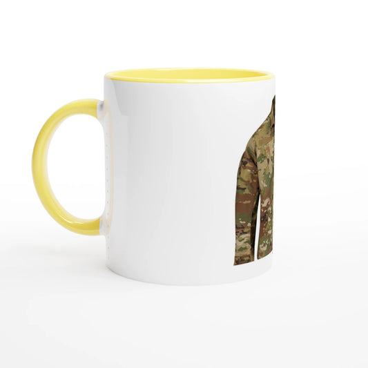White 11oz Ceramic Mug with Color Inside