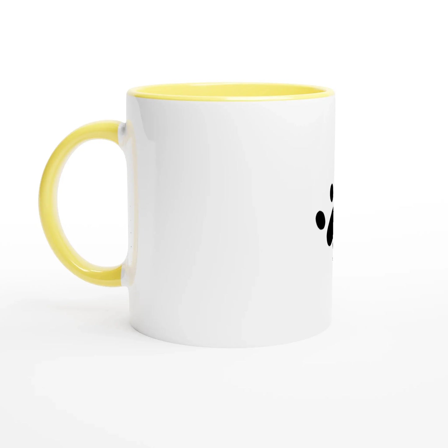 White 11oz Ceramic Mug with Color Inside