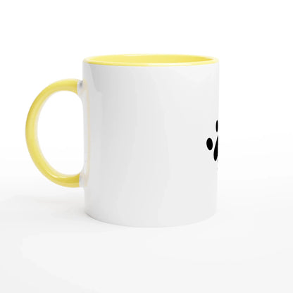 White 11oz Ceramic Mug with Color Inside