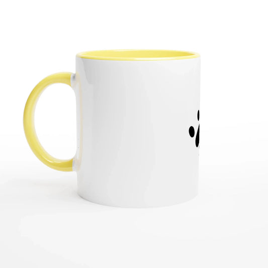 White 11oz Ceramic Mug with Color Inside