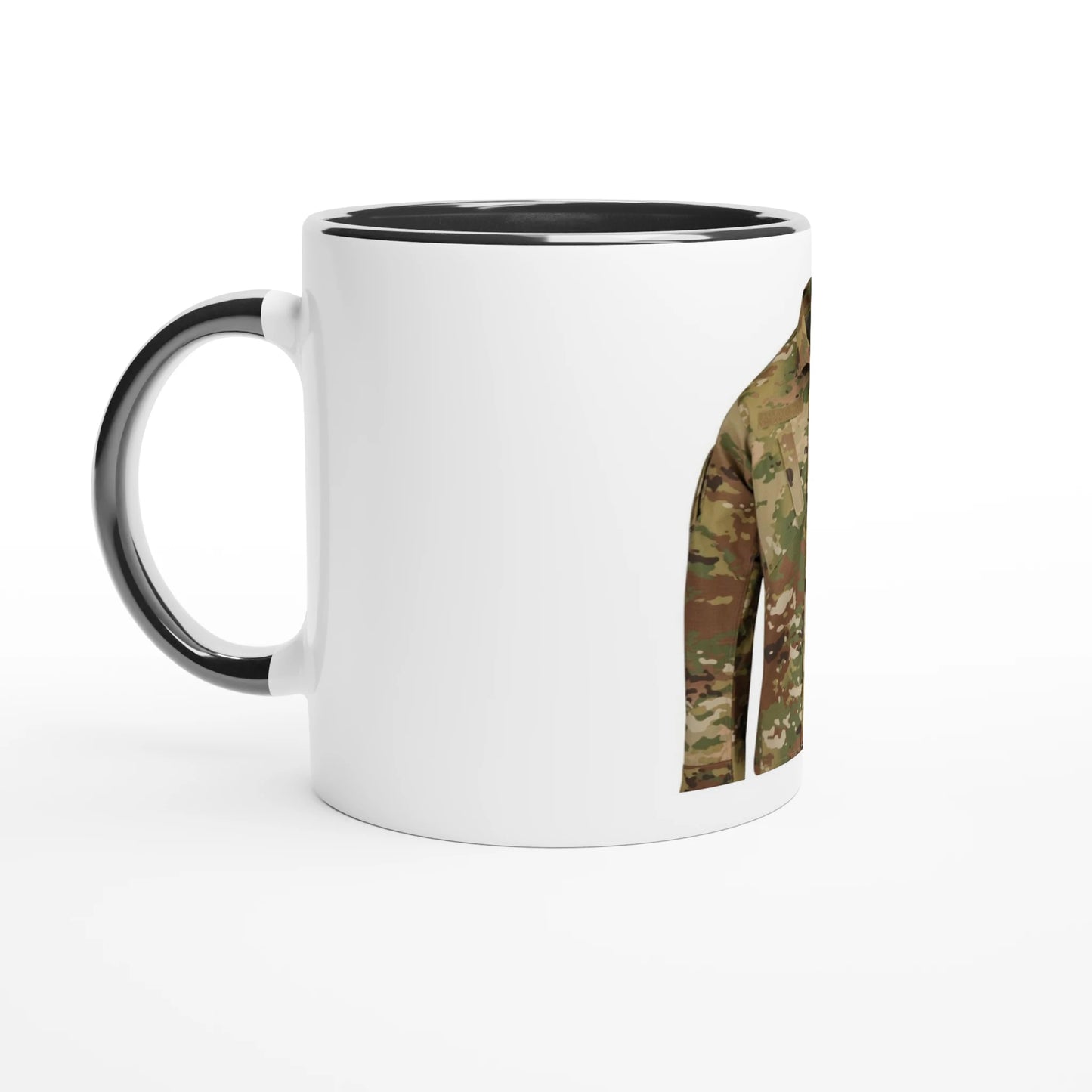 White 11oz Ceramic Mug with Color Inside