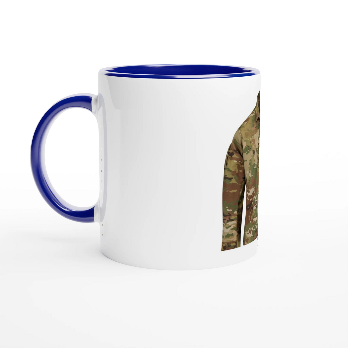 White 11oz Ceramic Mug with Color Inside