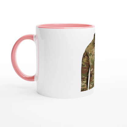 White 11oz Ceramic Mug with Color Inside