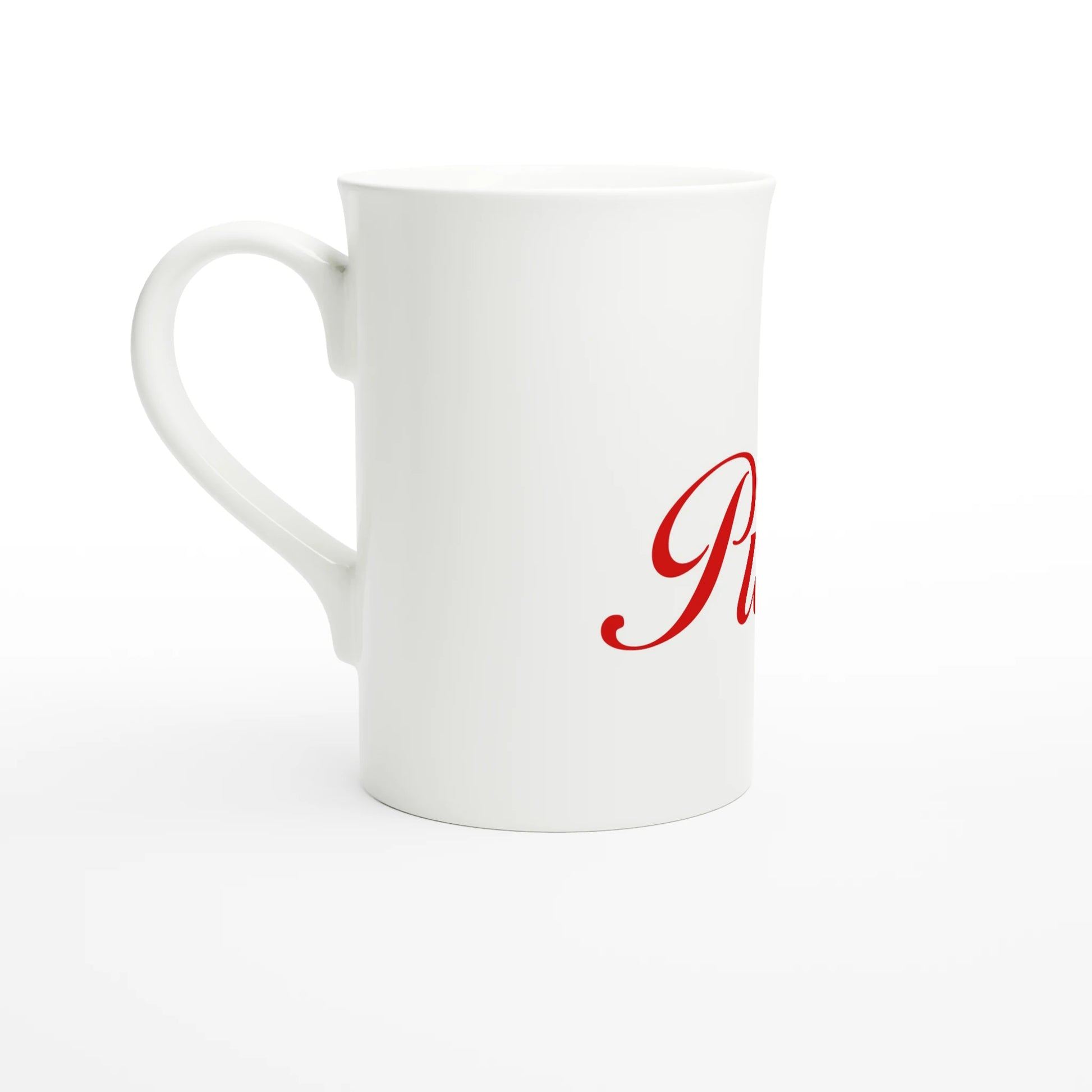 White 10oz Porcelain Slim Mug White 10oz Porcelain Slim Mug