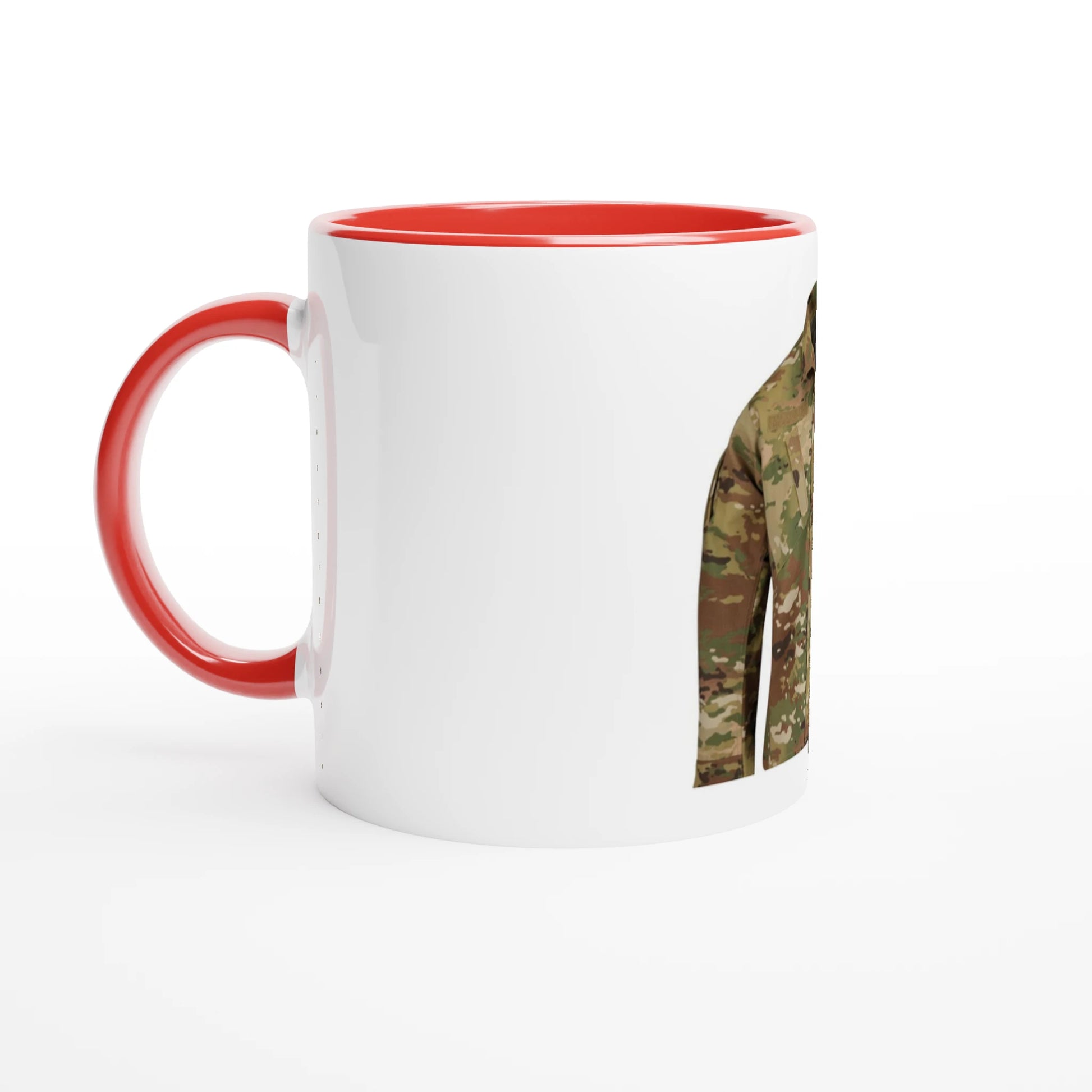 White 11oz Ceramic Mug with Color Inside